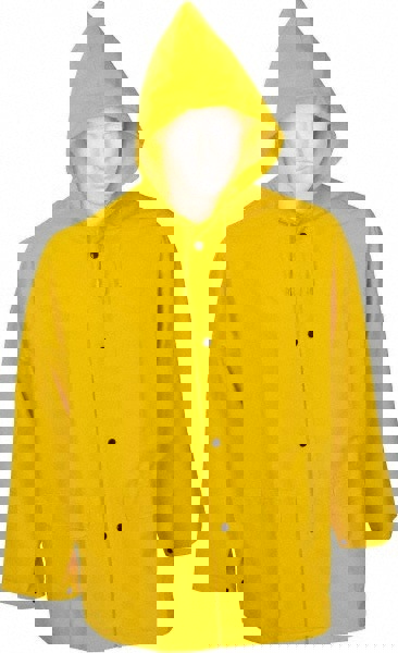 Rain Jacket: Size X-Large, Yellow, Polyester